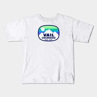 Vail Colorado Skiing Ski Kids T-Shirt